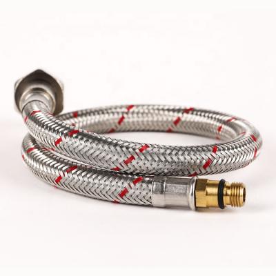 China Kitchen SS 304 Flexible Braided Knitted Free Hose For Basin Kitchen Sink Faucet Faucet for sale