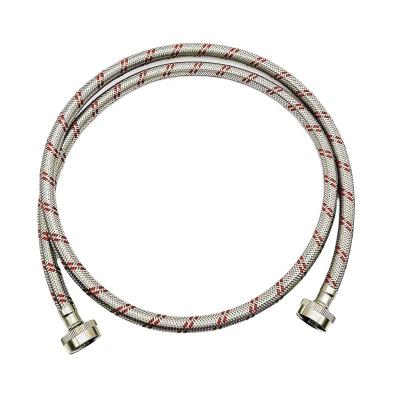 China Soft and Flexible Hose Certification Approved Stainless Steel Flexible Braided Washing Machine Inlet Hose with 3/4