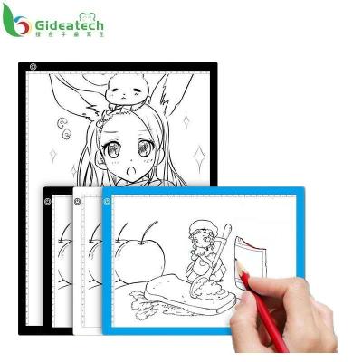 China Drawing in the office& High quality clear color temperature A3 frame LED light protection drawing board home progressive adjustable plastic led discovery board for kids for sale