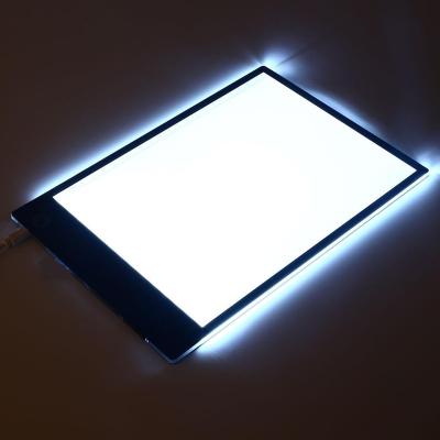 China Drawing For Kids A5 Mini Portable Drawing Board Led Light Pad With Scale Led Discovery Board For Students for sale