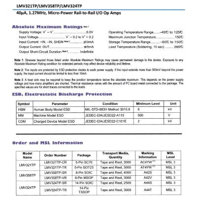 China LMV321TP amplifiers of LMV321TP for sale