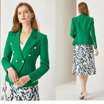 China Anti-wrinkle green ladies blazers dress blazers mujer ladies women green blazer femme 2022 for sale