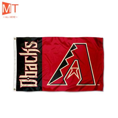 China Arizona Diamondbacks 3x5 Foot Portable Custom Cheap Banner With Snipers ML B Away Decor All Team Flags for sale