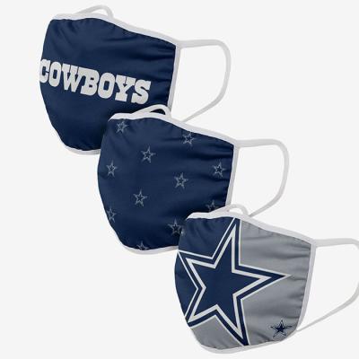 China Breathable Custom Saints Dallas Cowboys Washable Cloth NFL Face Cover Maskes For USA Nfl Football American Design Facemask for sale