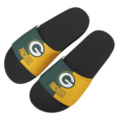 China High Quality Non-slip Slippers Printed For Men Women NFL Slippers Sandals Outdoor Casual Vocation Beach Shoes Team Logos Custom Design for sale