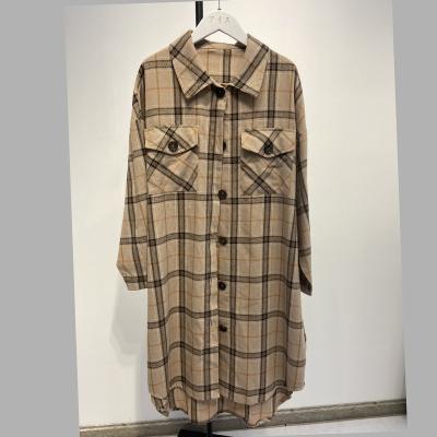 China 2022 Factory Direct New Fashion Breathable Long Sleeve Soft Touch Casual Plaid Shirt for sale