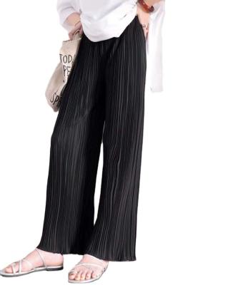 China Casual Summer Breathable Polyester Plus Size High Waist Pants For Women for sale