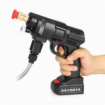 China ABS and Copper 12V 24V Cordless Car Washer Machine High Pressure Gun Portable Car Wash for sale