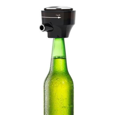 China Sustainable Portable Canned Beer Foamer Foam Maker Portable Battery Operated Ultrasonic Bubbler Beer Bubbler for sale