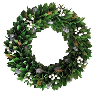 China Wholesale Eco-friendly 35cm Christmas Decorative Garlands For Front Entrance for sale