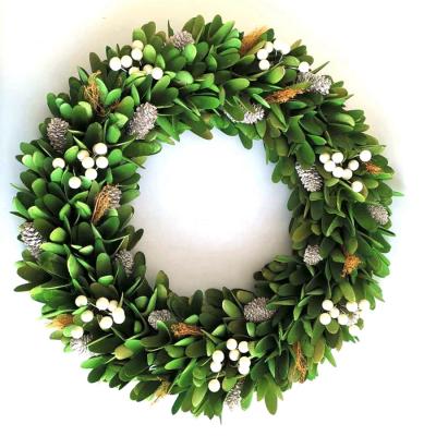 China Wholesale 45cm Eco-friendly Door Decoration Customized Artificial Christmas Wreath For Indoor Outdoor for sale