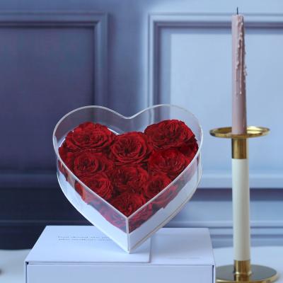 China High-Grade New Arrival Rose Flower Package Fresh Preserved Crafts Flower Valentine's Day Luxury Flower Box Presents for valentine for sale