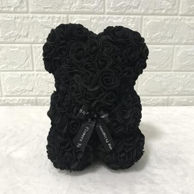 China Hot Sale Durable Eternal Rose Teddy Bear For Love Artificial Teddy Bear Styrofoam for sale