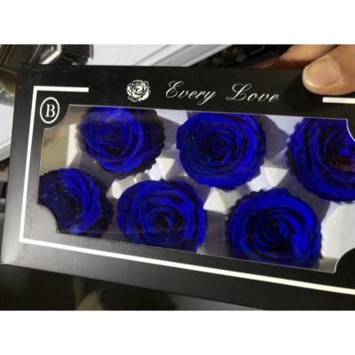 China Natural Factory Direct Wholesale Handmade Touch B Grade 5-6cm Preserved Flower Rose for sale