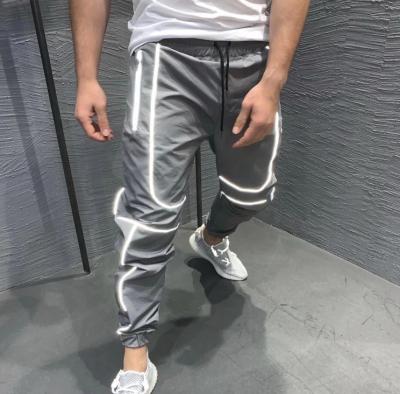 China High Quality Men's Anti-Wrinkle Men's Hip Hop Gym Sweatpants Reflective Jogger Pants With Waterproof Pants for sale