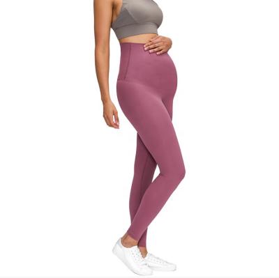 China High Waist Stretch Fitness Pregnant Women Leggings Antibacterial Wholesale Maternity Pants Pregnant Women Leggings for sale