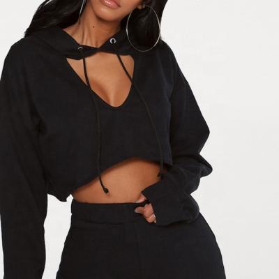 China 2021 New Arrival Anti-wrinkle Top Crop Hoodie Women Crop China Top Supplier for sale