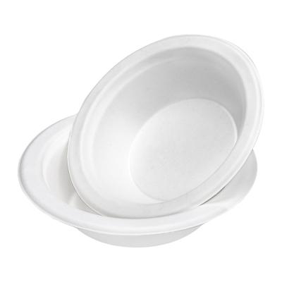 China 12oz 16oz Disposable Biodegradable Compostable Sugarcane Bagasse Round Bowl for sale