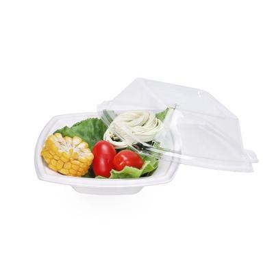 China Biodegradable and compostable 100% disposable soup bowls with lids for sale