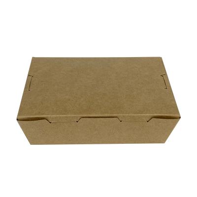 China Modern Compostable Degradable Food Grade Kraft Paper Food Box With Window Lid for sale