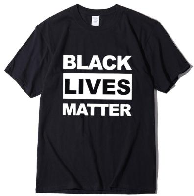 China Summer Pure Cotton Anti-Shrink Black Lives Matter Tops T-Shirt for sale