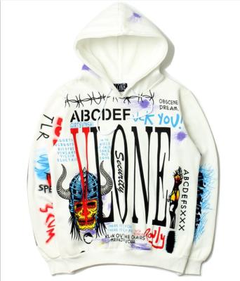 China Anti-Wrinkle New Year Christmas Graffiti Hip Hop Hoodies Tops Pullover for sale