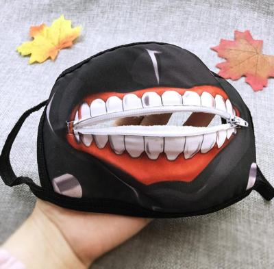 China Many Styles Kaneki Ken Tokyo Ghoul Cotton Mouth Mask With Zipper Cosplay Anime for sale