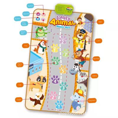 China Wholesale Educational Fabric Babies' Walk Learning Touch& Play Toddlers Learn Music Walking Mat for sale