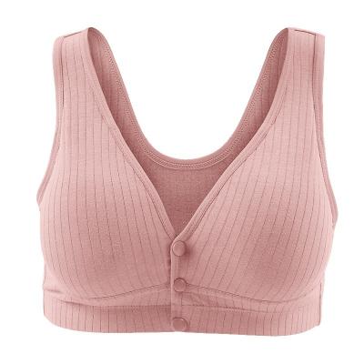 China Antibacterial Type Lactation Maternity Cotton Pregnancy Open Buckle No Underwire Pregnancy Underwear Vest Maternity Bra for sale