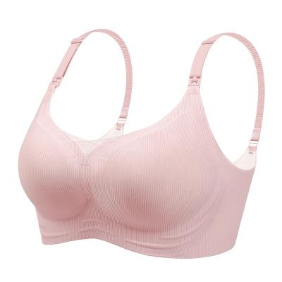 China Traceless Bra Lactation Antibacterial One Piece Maternity Underwear Amningsbh Nursing Big Size Push Up Bra for sale