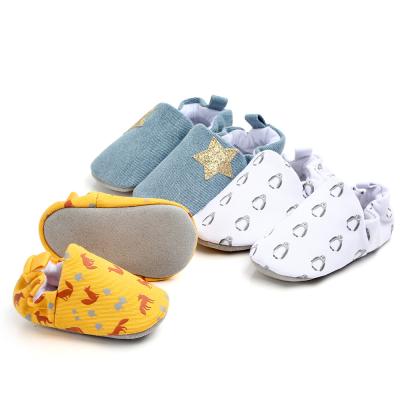 China 2021 Newly Arrival Lightweight High Quality Genuine Leather Soft Cotton Baby Outsole Newborn Booties for sale