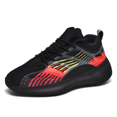 China Walking Shoes Brand Your Logo Nice Quality TPU Outsole Super Light Yeezy 700V5 Fluorescent Sneakers for sale