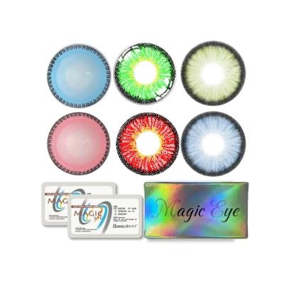 China Wholesale Polymacon Gray Contact Lens Colored Design Myopia Eye 2022 Magic Eye Cosmetics for sale