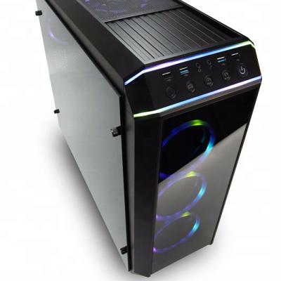 China With High End Micro Fan PC Chassis Desktop Computer ATX Computer Case for sale