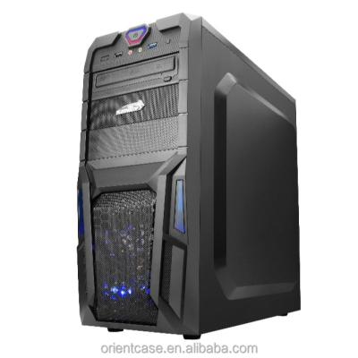 China Supplier Wholesale Desktop Gaming Mid Tower ATX Computer Case Entry Level Casing for sale