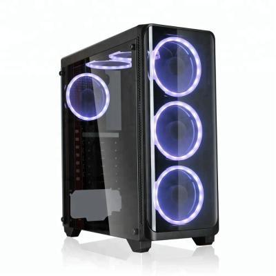 China 2018 Full Transparent Desktop New Design Tower Gaming Computer Desk Case for sale