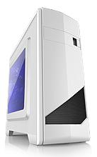 China With Side Panel High Glossy White ATX Micro Gaming Computer Case With Window for sale