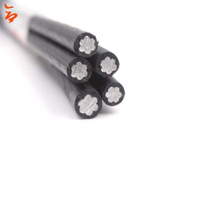 China Aerial aluminum CAAI 3x25 and 3x25+25 self-supporting cable for sale