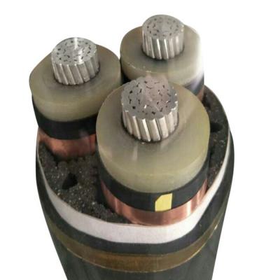 China Power Plant 3 Core Aluminum Conductor Medium Voltage Armored XLPE Insulated SWA PVC Sheath Power Cable for sale