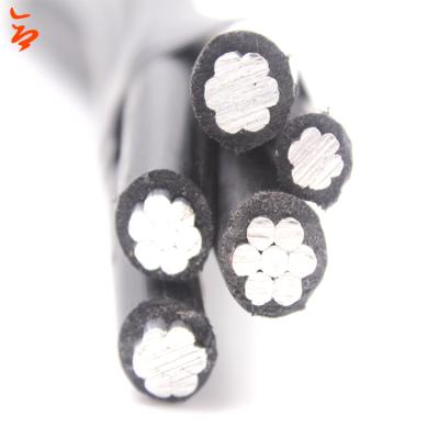 China 34.5kV 185mm2 ACSR Aerial High Voltage Conductor Aerial Bundled ABC Power Cable for sale