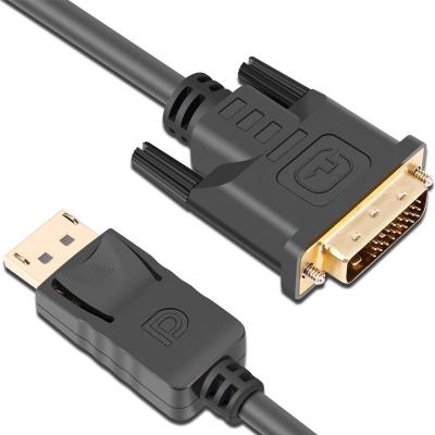 China Wholesale Professional Displayport Camera to DVI Cable DP to DVI Converter Cable Male to 24+1 Pin Male Support 1M 1.8M 2M 3M 5M HD904 for sale