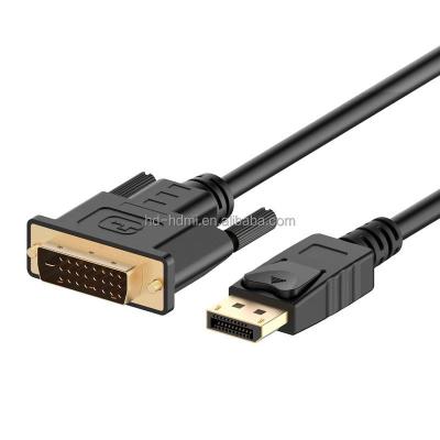 China Hot Sale High Quality 4kdp 1080P Camera DisplayPort to DVI CableDisplay Port Adapter Male to Male Suitable for PC Projector Cable HD904 for sale