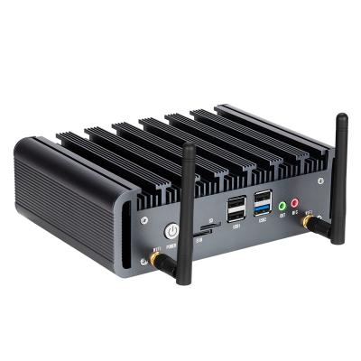 China For home and student fanless embedded computer with baytrail intel coms dual lans dual mini pc J1900 quad core for sale