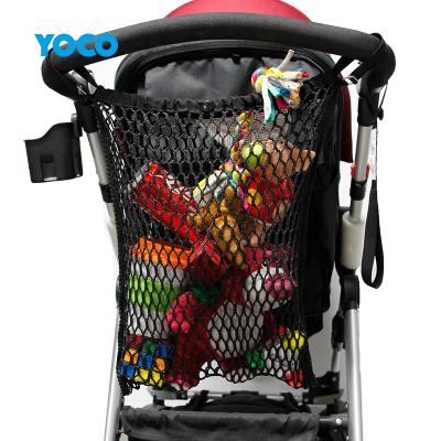 China Big capacity ; Space Saving September Mesh Baby Stroller Organizer Bag Super Hanging Mesh Net Bag For Stroller for sale