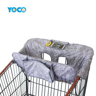 China Durable 2021 Updated Universal Fitted Cardboard Pattern Shopping Cart Cover For Baby Or Toddler Umpire Chair Cover Boy Or Girl for sale