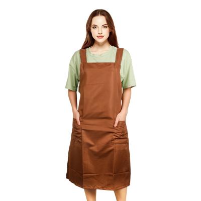 China Salon Funriture Custom Barber Apron Canvas Apron With Custom Pockets for sale