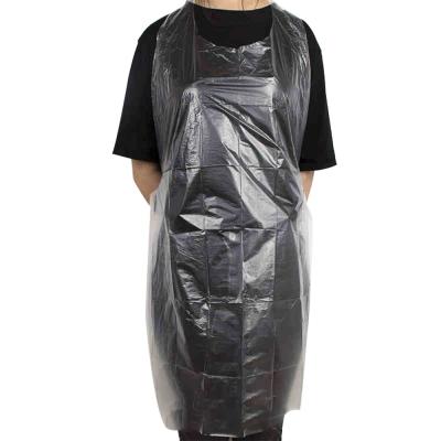 China Eco-friendly Factory Provide Disposable Adult Barber Capes Transparent Apron for sale