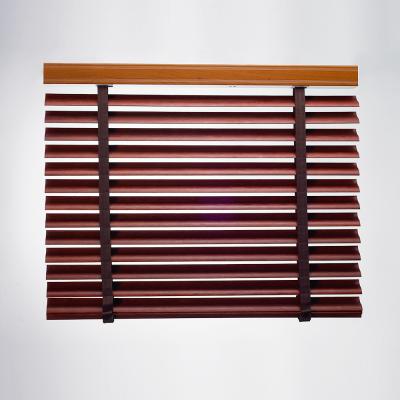 China Waterproof Custom Wood Slat Motorized Venetian Motorized Wood Window Blinds Wood Blinds for sale