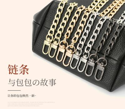 China OEM Custom Metal Bag Flat Chain Bag Gold Chain Bag Accessories for sale