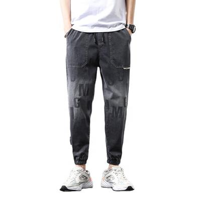 China Anti-Wrinkle Mens Cotton Spandex Woven Printing Casual Cargo Jogger Panties for sale